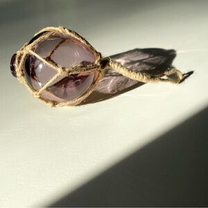 Small vintage/style purple glass fishing float nautical beach